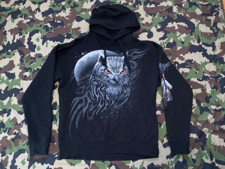 Vintage Y2K HOWL Hoodie 3 Prints Sz L