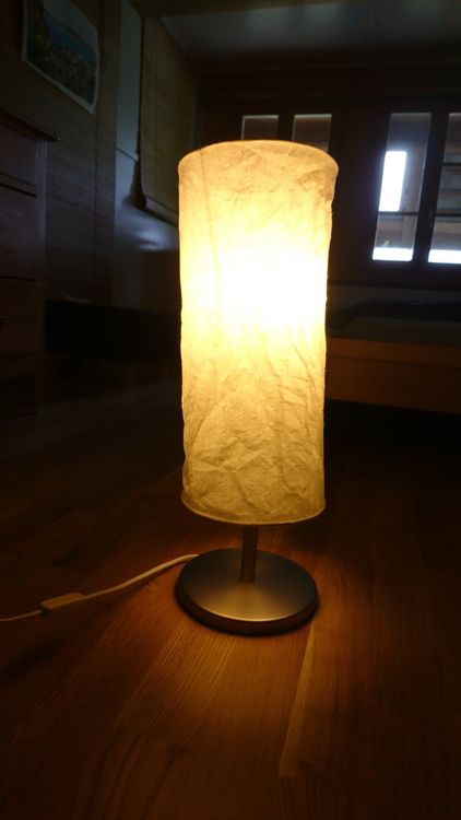 Stylische Papier-Standlampe Mit Metallrahmen – Natürliches Warmes Licht Für Wohnzimmer, Schlafzimmer & Mehr