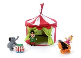 Smallstuff Stoff Zirkus Zelt m Clown Löwe Ballerina Elefant