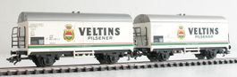 Märklin 2 Bierwagen Veltins der DB Spur H0