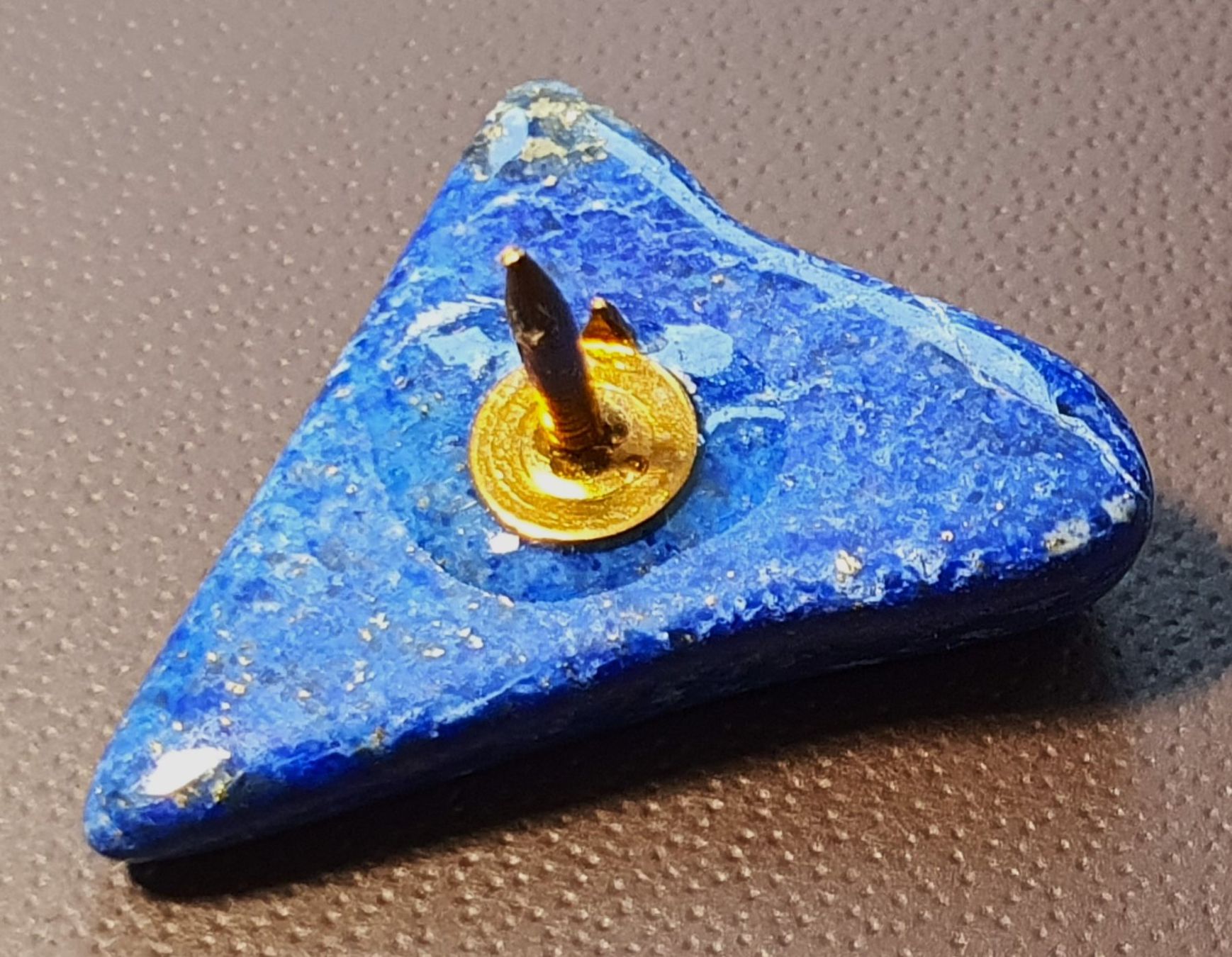 Pietre preziose: S697 - Pin mit Echten blauen Stein Lapislazuli oder Sodalith – Usato da Reinach BL venduto da Boston-Verkauf 2