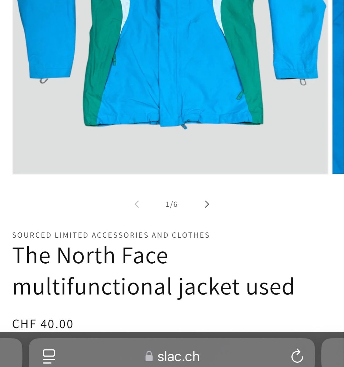 North Face Giacche: The North Face Womens Jacket Blue Green S – Usato da St. Gallen venduto da sourced_limited 6