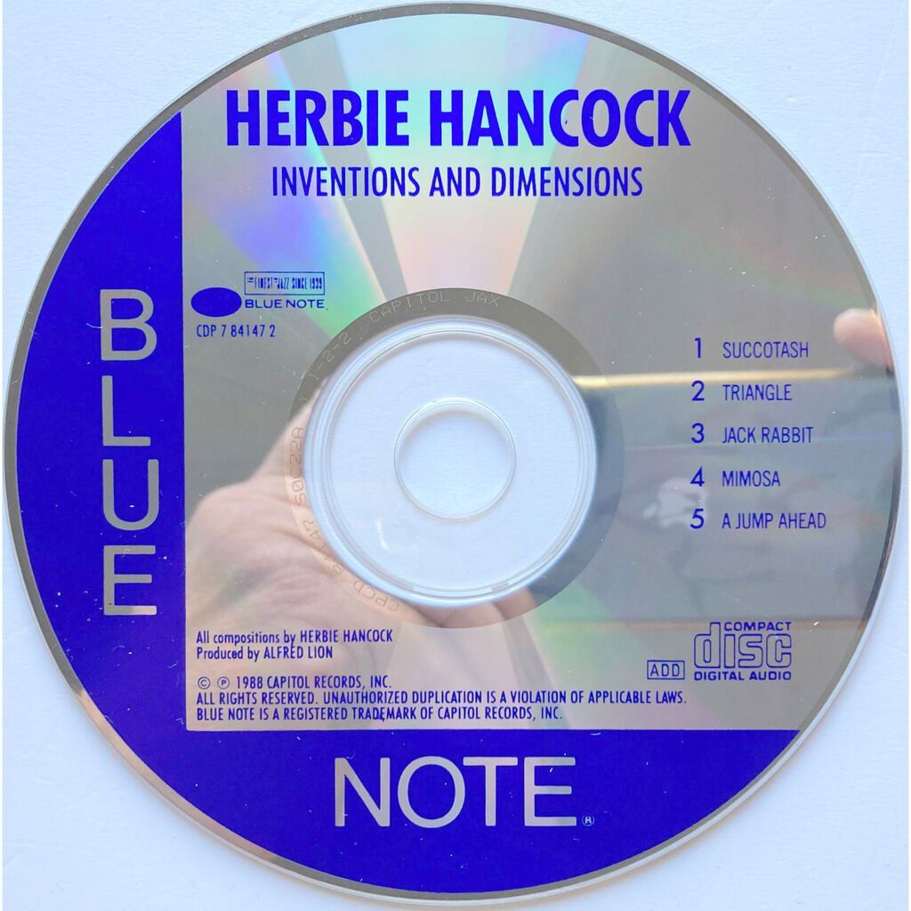 CD: HERBIE HANCOCK - INVENTIONS & DIMENSIONS – Usato da Bottens venduto da hotter-than-hell 2