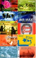 SCHWEIZ - Lot mit 10 Prepaid Telefonkarten