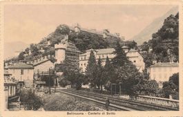 Bellinzona castello svitto Eisenbahn Bahn