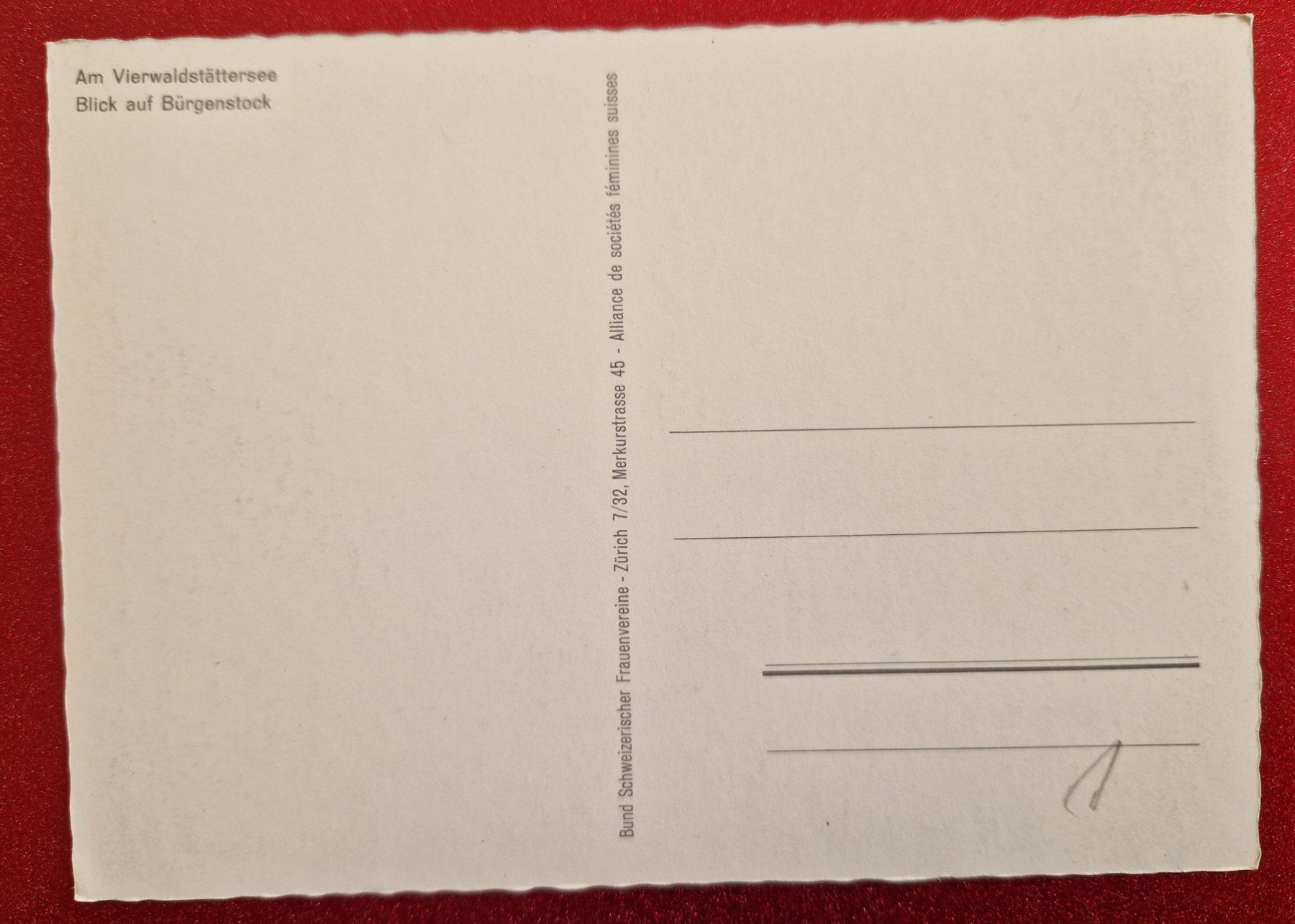 Cartoline postali: Vierwaldstättersee/Bürgenstock alt – Nuovo (secondo la descrizione) da Melchnau venduto da Arthurius 1
