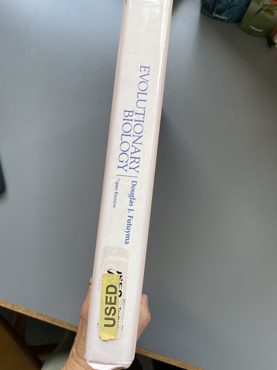 Libri: Evolutionary Biology, Futuyma, 3rd Edition – Usato da Zürich venduto da ehupp 2