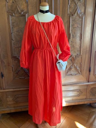 100% Baumwolle Maxikleid Zustand: Neu Gr. L Farbe:Rot/Orange