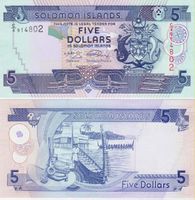 SOLOMON ISLANDS 5 DOLLARS 2009 (UNC)