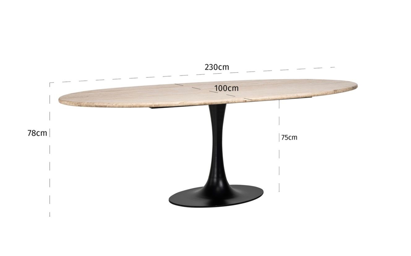 Tische: RICHMOND INTERIORS** Dining table Hampton black oval 230 – Neu und originalverpackt aus Ruswil von Miami-2026 5