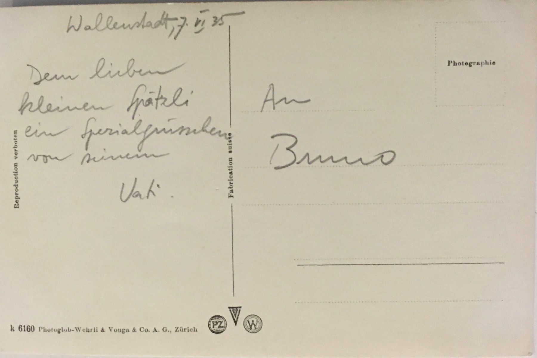 Cartoline postali: Stimmung am Walensee, 1935 – Usato da Frauenfeld venduto da Merk52 1