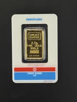 Goldbarren 2.5 g Credit Suisse