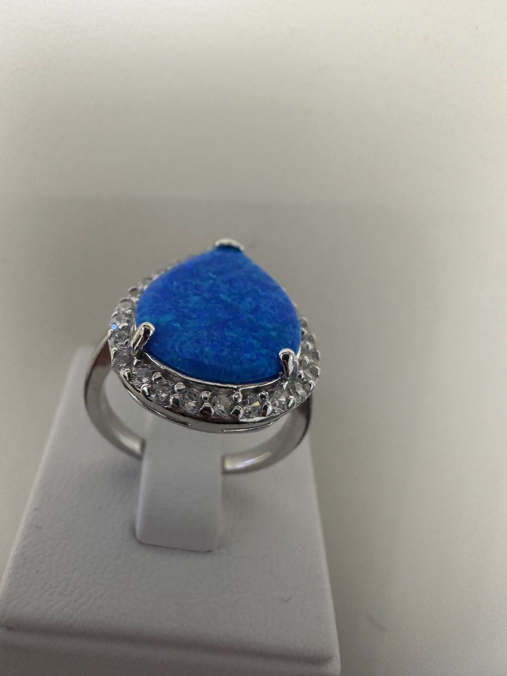Anelli: Ring mit Opal Stein Silber,Grösse 54 – Nuovo e nell'imballaggio originale da Lenzburg venduto da BLNN 1