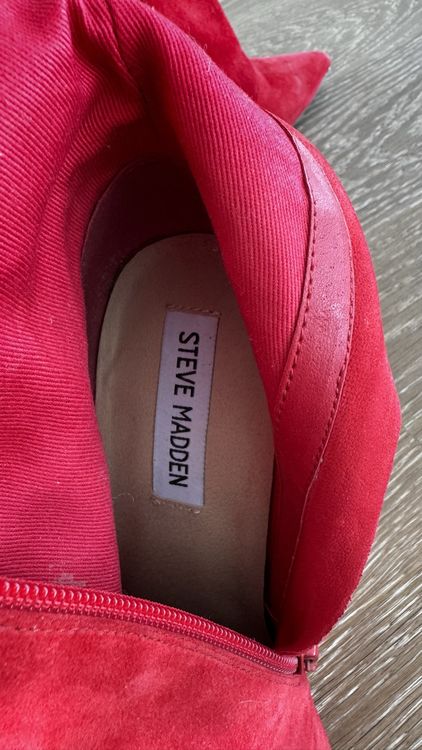 Stivali rossi steve madden store