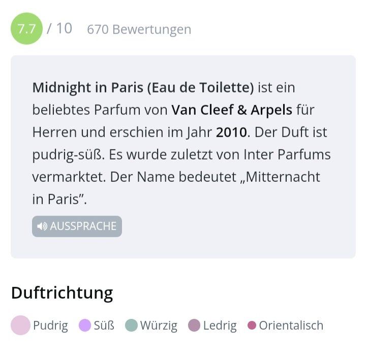 Van Cleef Profumi & Eau de Toilette: 5 ml MIDNIGHT IN PARIS VAN CLEEF & ARPELS ABFÜLLUNG – Nuovo (secondo la descrizione) da St. Gallen venduto da CaliSunshine 3