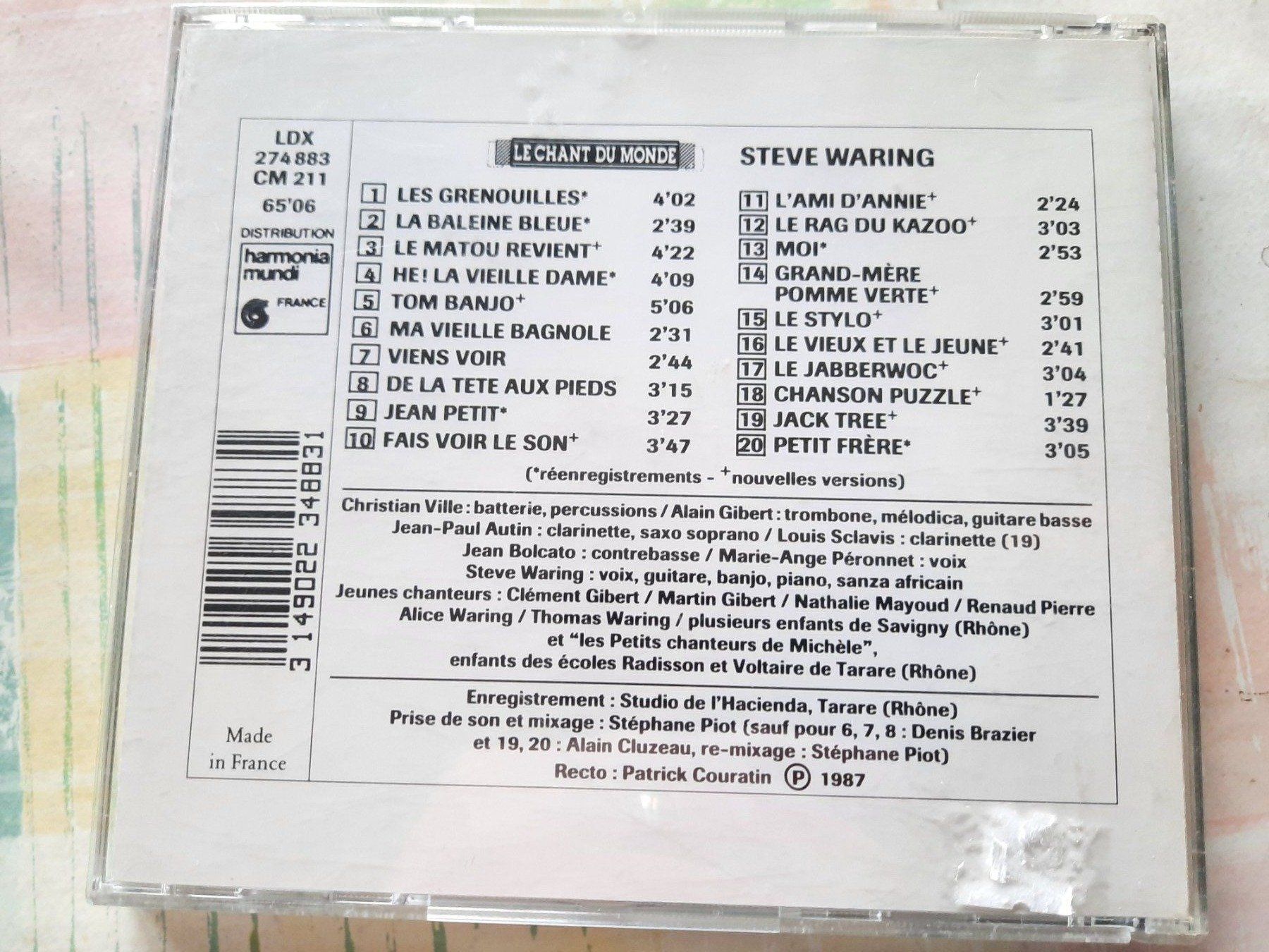 CDs: Cd Steve Waring - 20 chansons  – Gebraucht aus Pully von bro_n52j 1