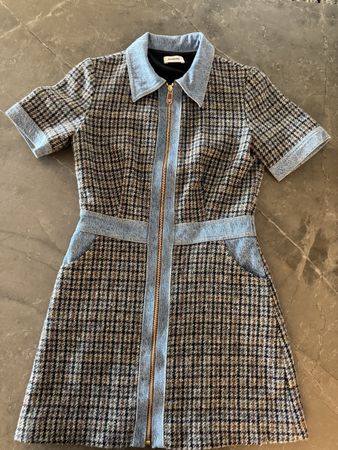 Sandro Kleid Gr. 36 | kariert | aus Tweed