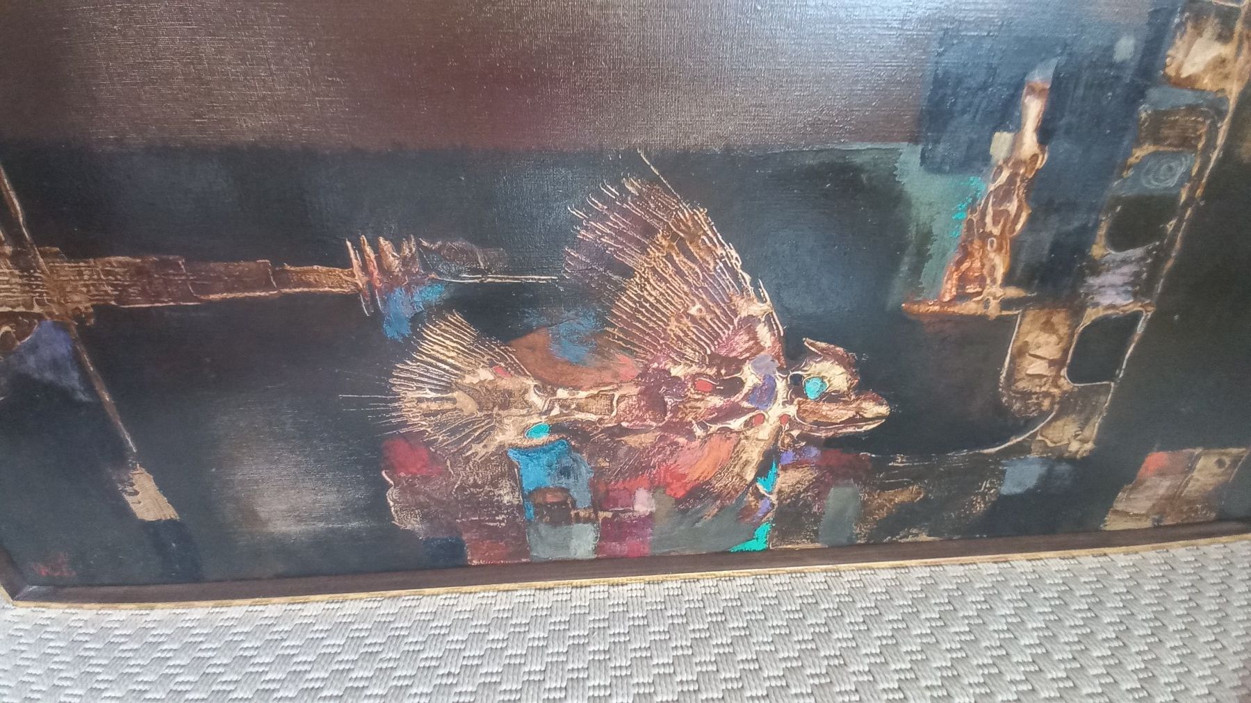 Foto & Immagini: Reliefartiges Ölbild von Paul Racle – Usato da Lostorf venduto da Kun01 6