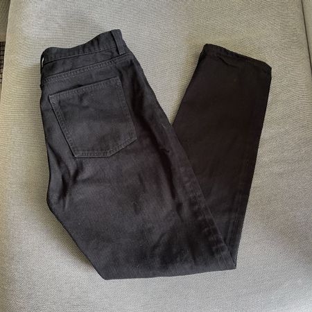COS Schwarze Straight Regular Jeans, gr. 26 mid rise