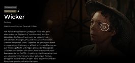50% Reduziert ZFF 2 Tickets Gala Premiere WICKER - Mo 28.09