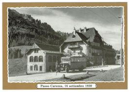 AK Passo Carezza 1930 Postauto