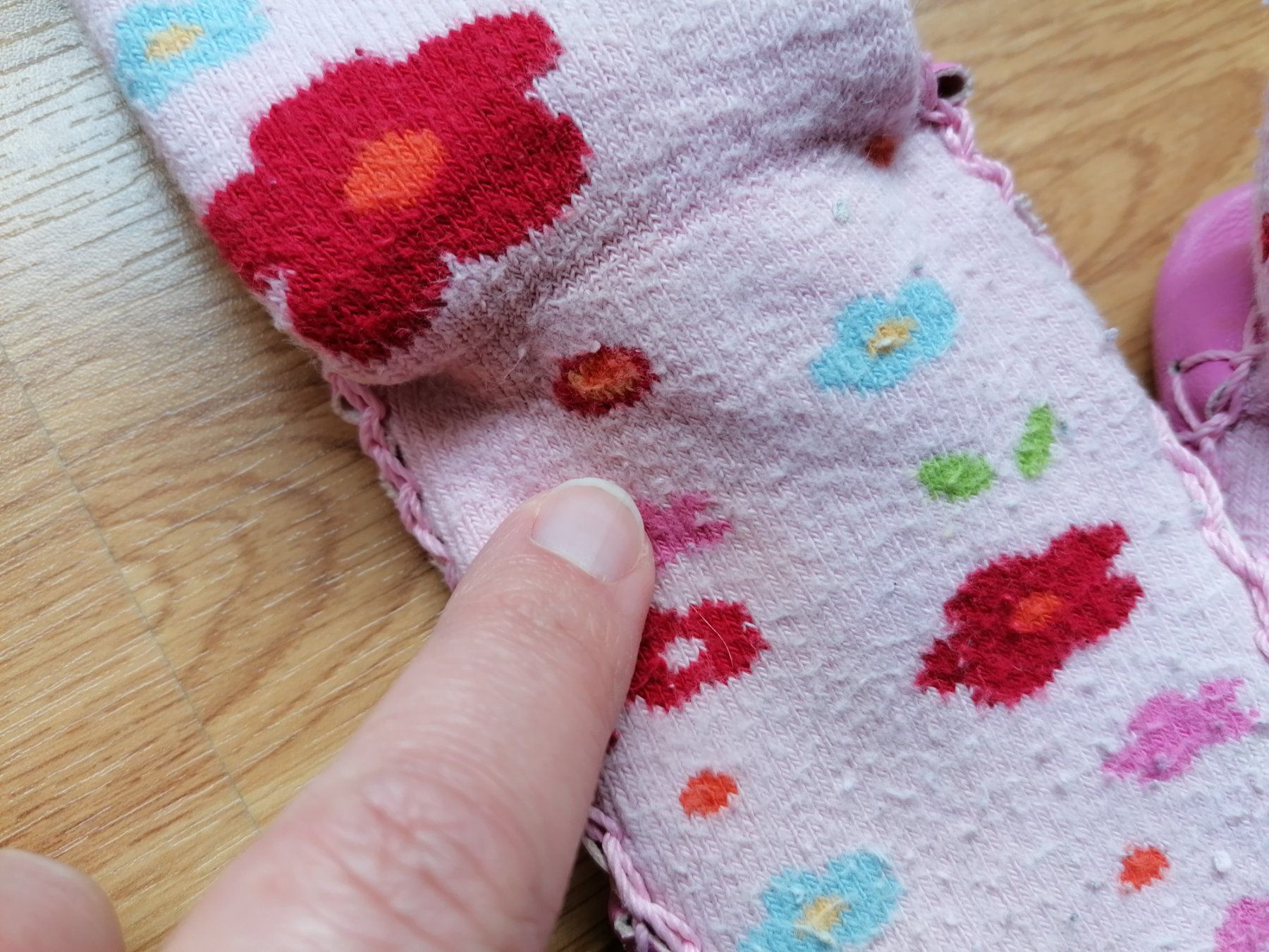 Calze per bambini: Socken-Lederfinkli Sohlenlänge ca. 16.5cm – Usato da Büttikon AG venduto da Amineah 3