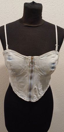 Jeans Top mit Reissverschluss - Sommer Must Have!