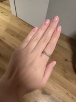 Eleganter Damenring mit Zirkonia Steinen, Grösse 54