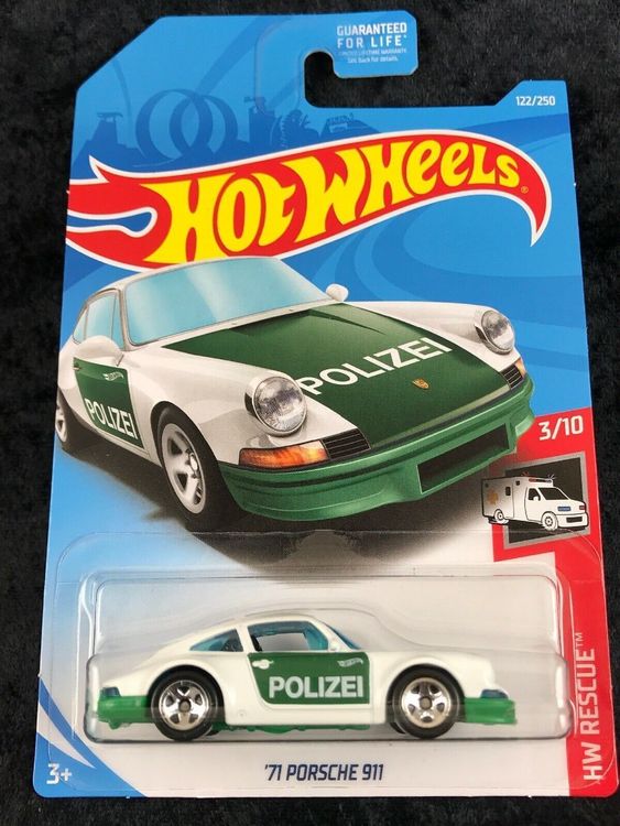 hot wheels 71 porsche 911 polizei