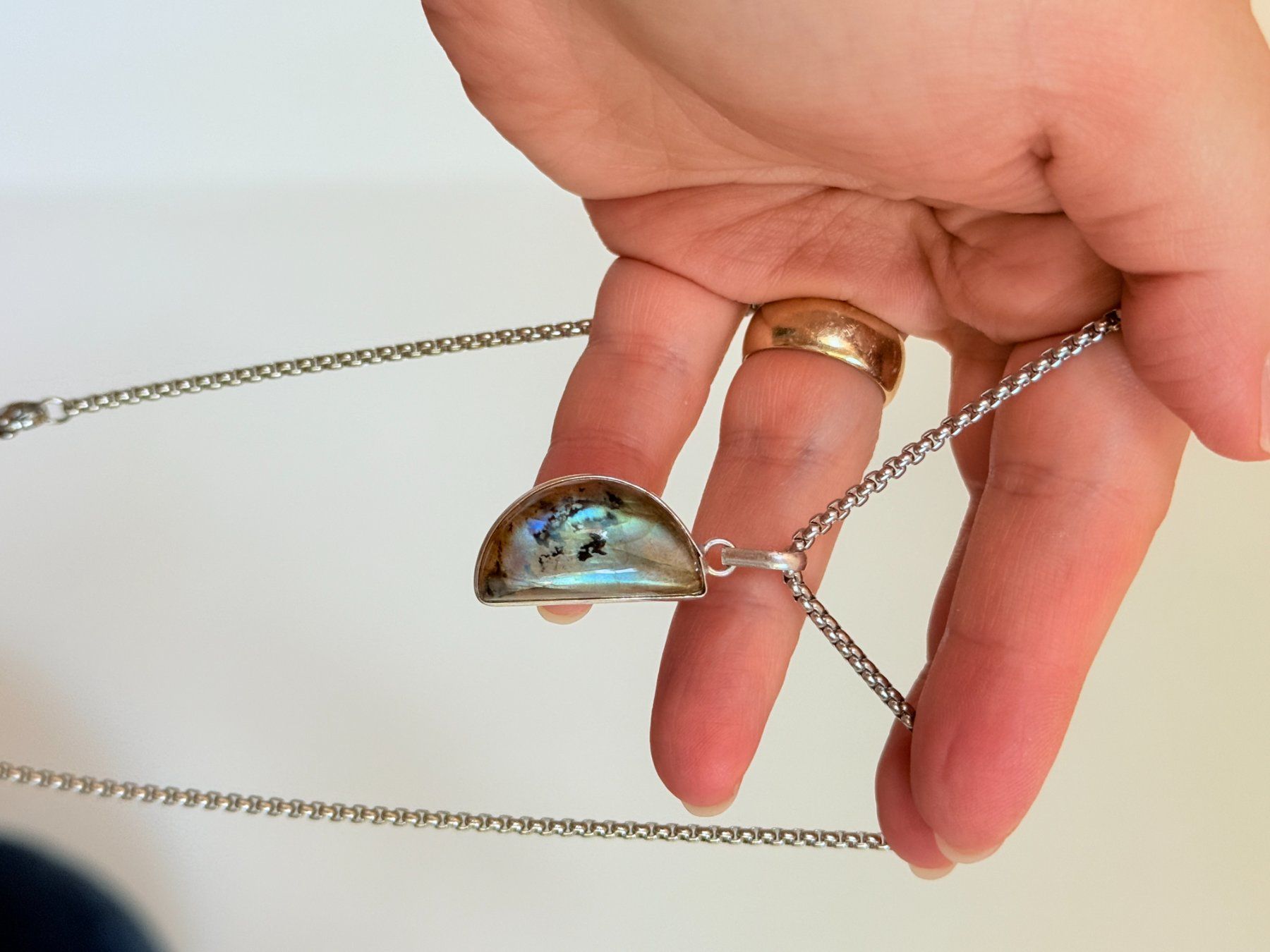 Catenine: Collier avec Labradorite – Nuovo e nell'imballaggio originale da Genève venduto da AWWA 6