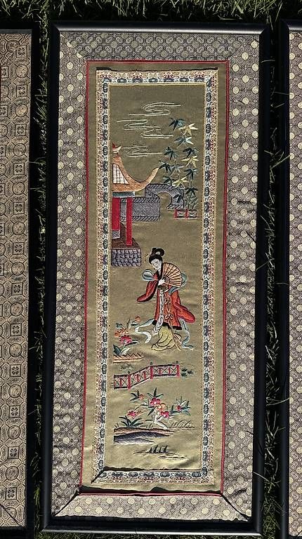 Foto & Immagini: chinesische Seidestickereibilder – Usato da Madiswil venduto da peutcuh123 2