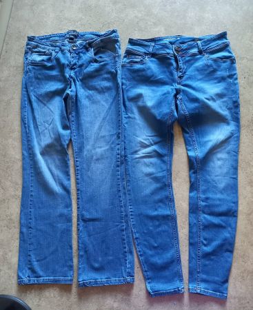 Jeans Damen 2 Stck. blau Gr 42