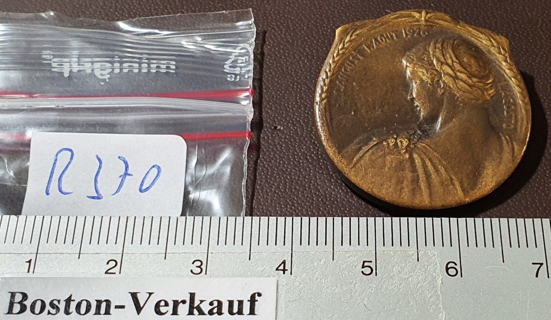 Plaketten & Abzeichen: R370 - Brosche 1. August 1926 mit Nadel – Gebraucht aus Reinach BL von Boston-Verkauf 2