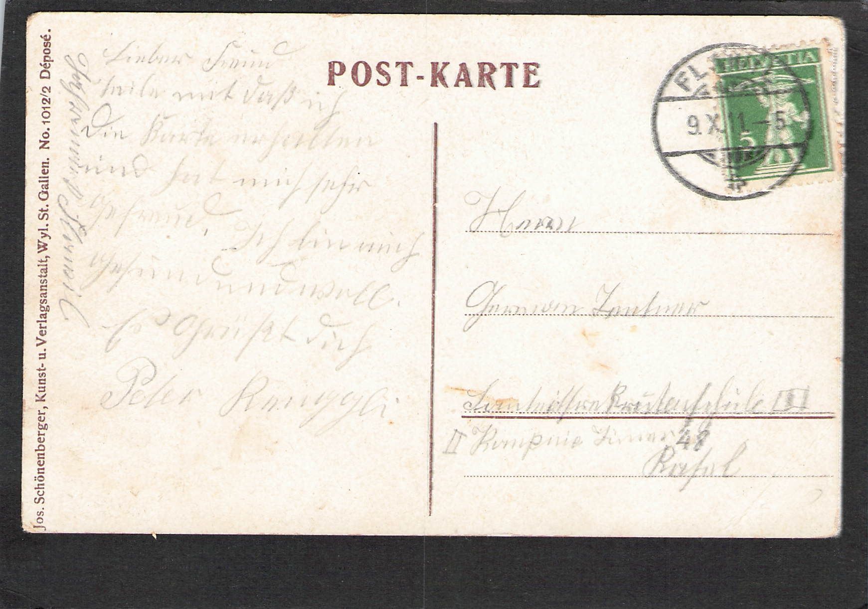 Cartoline postali: Echtfoto Militär , Musik 1911 – Usato da Reichenburg venduto da ibiza18 1