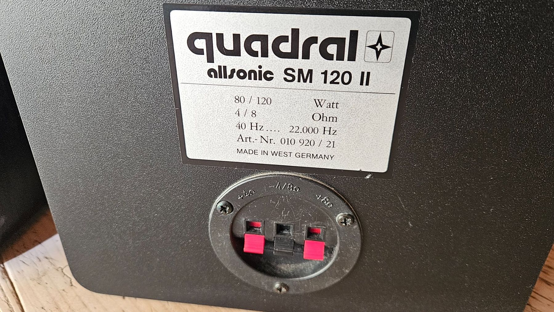 Quadral Casse acustiche: 2 Quadral-Boxen Allsonic SM 120 II 514 – Usato da Schachen b. Herisau venduto da lilienstrauch 4