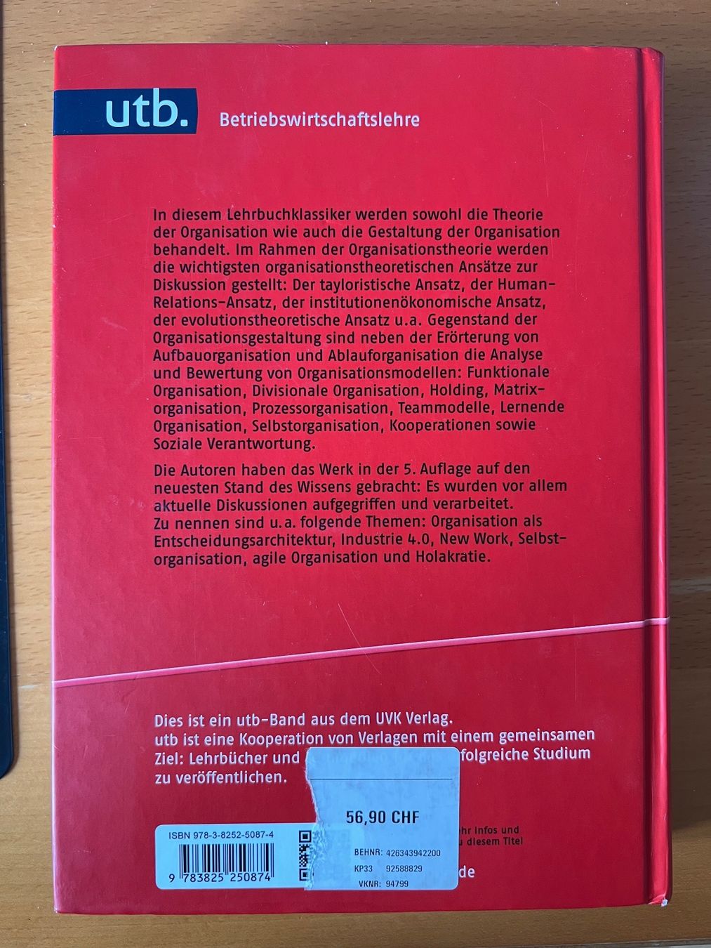 Libri: Organisation - Theorie und Gestaltung – Usato da Rapperswil SG venduto da zani_st 1