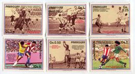 Briefmarken "Fussball". Paraguay.