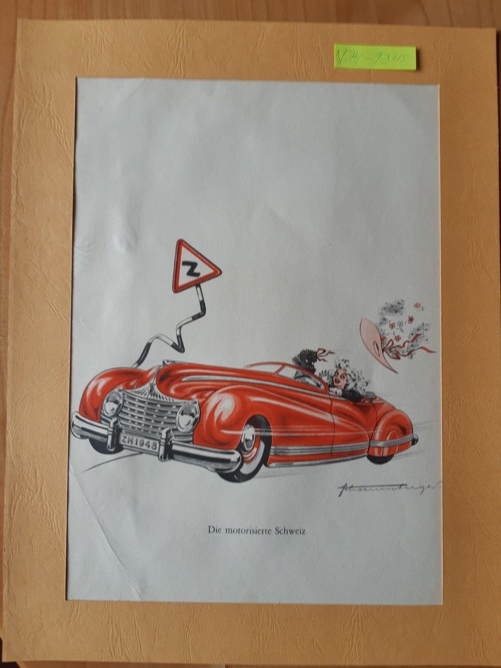 Grafiken & Lithographien: Nr. 14 original Litho Nebelspalter – Gebraucht aus Grindelwald von carro5 1