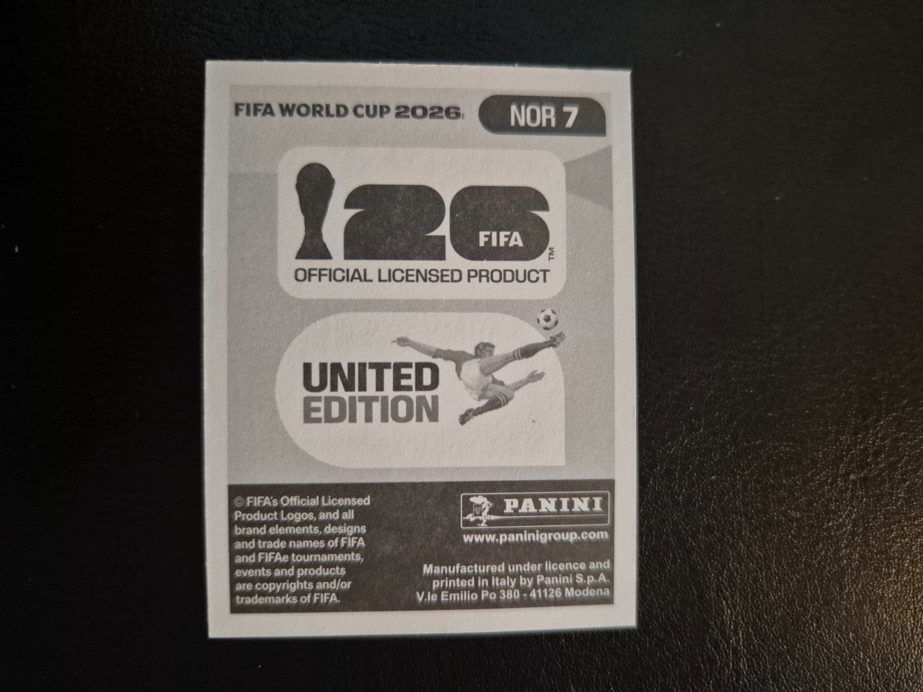 Panini Carte collezionabili: Panini WM 26 NOR 7 – Nuovo (secondo la descrizione) da Rorschacherberg venduto da AJ3108 1