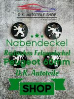 Peugeot Nabendeckel Radnaben Nabenkappen Felgendeckel 60mm