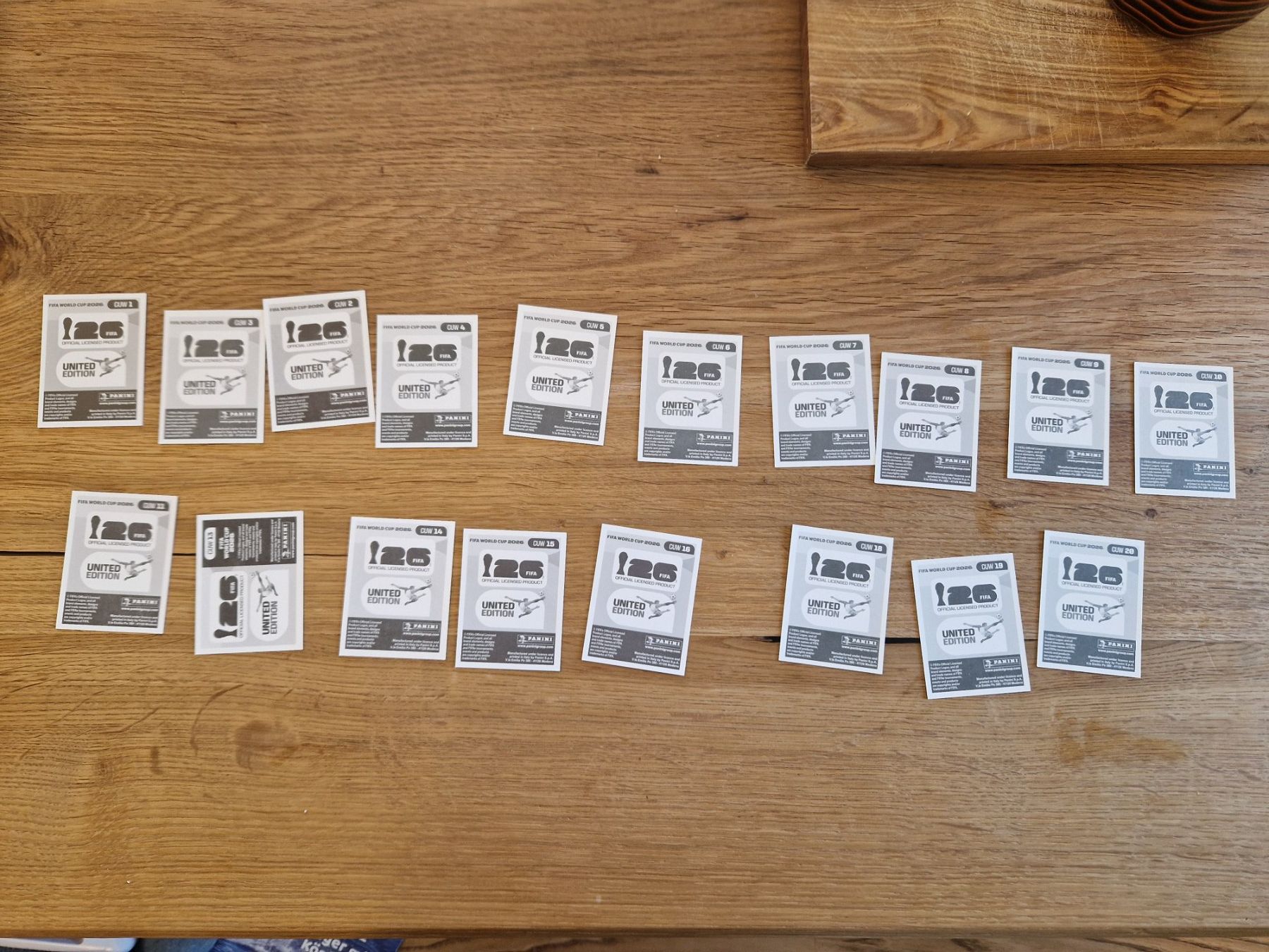 Panini Sammelbilder & Trading cards: Panini WM 2026 CUW – Gebraucht aus Metzerlen von SS01 1