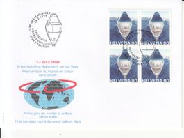 SBK 971  im 4er-Block FDC