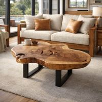 Naturholz Baumstamm, Nachttisch Holzstamm, Baumscheibe Tisch