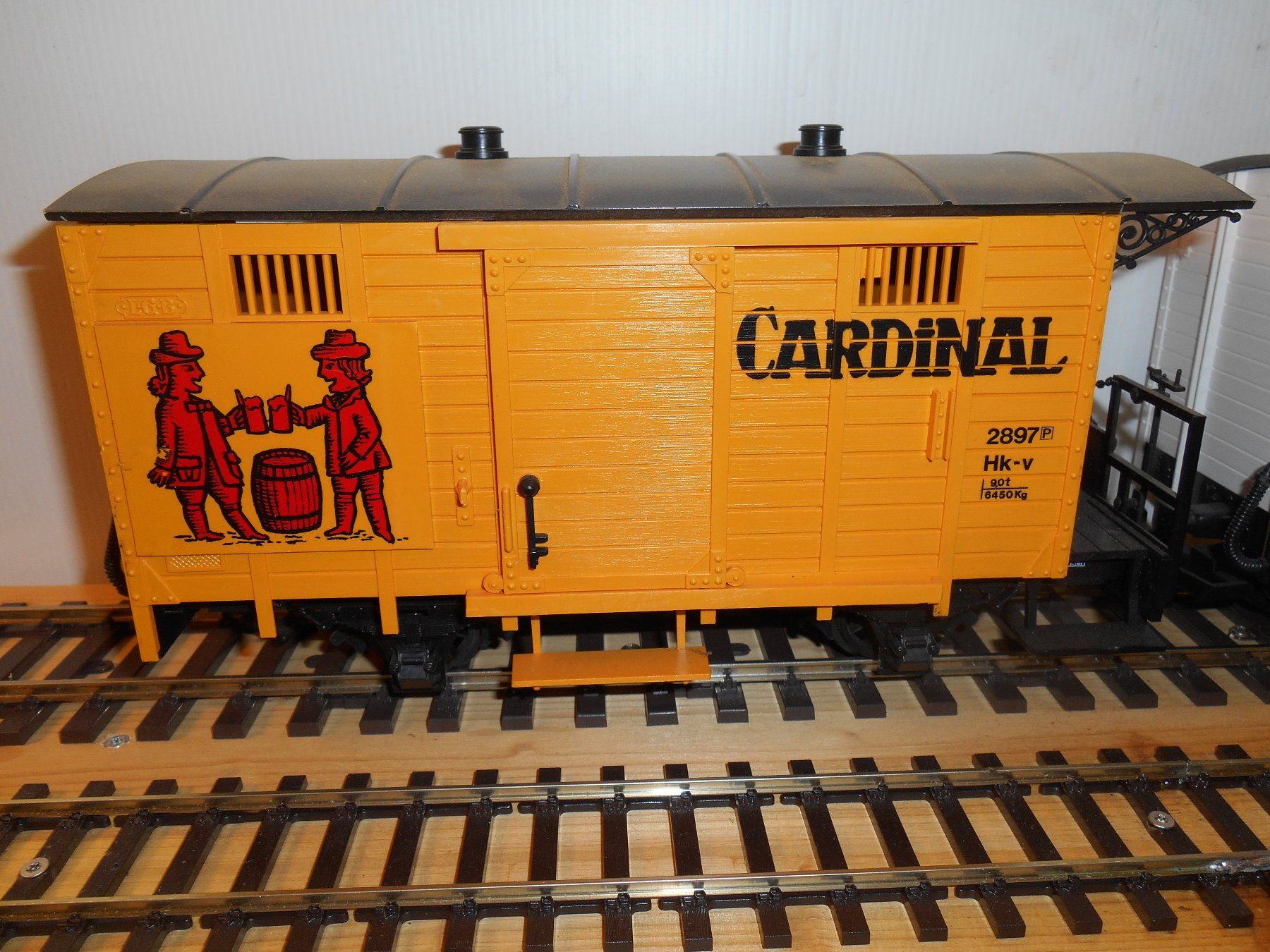 LGB Modellini di ferrovie: LGB BIERWAGEN Cardinal & Löwenbräu – Usato da Wohlen AG venduto da timpojim1 3