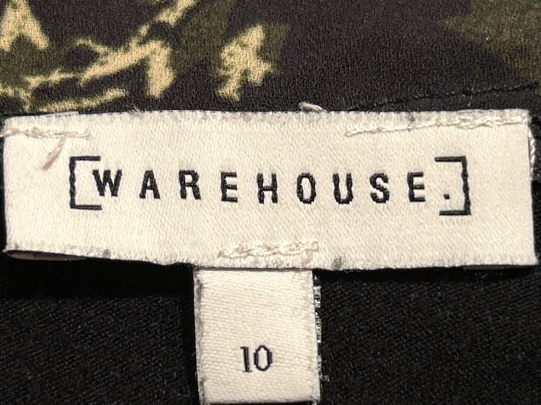 Top: Top schwarz mit Muster von Warehouse Gr.36 – Usato da Brunnen venduto da Nala2929 4