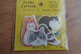 Süsse Flake Sticker - Cat Katzen Neko
