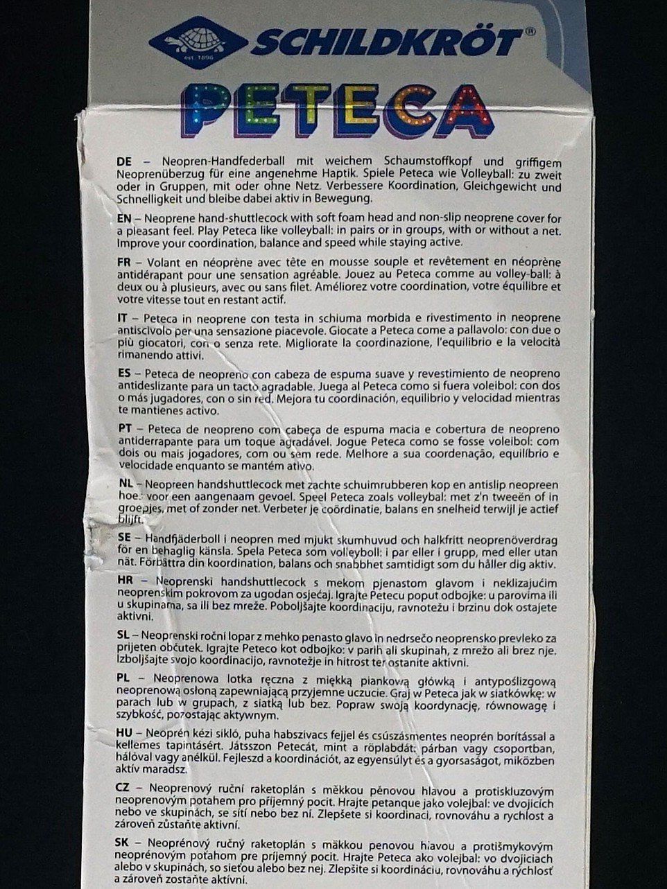 Giocattoli: Schildkröt Neopren Handfederball "Peteca" – Nuovo (secondo la descrizione) da Pratteln venduto da Restwert_Pratteln 6