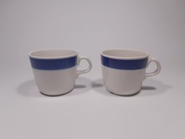2 Vintage Keramik Expresso Tassen von Rörstrand Serie Koka