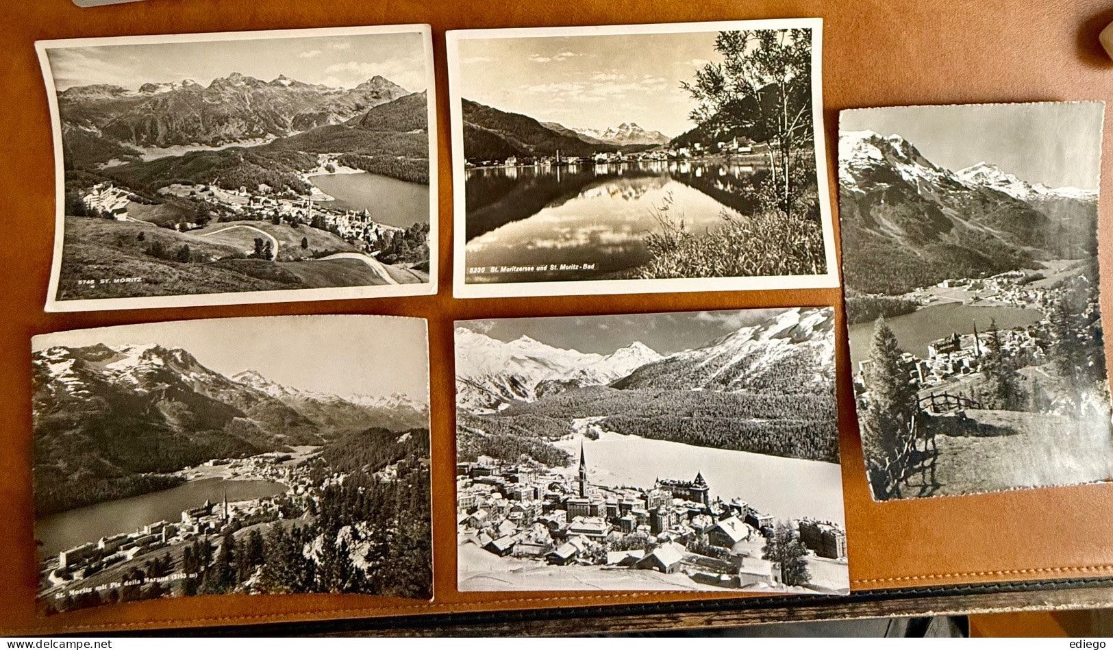 Cartoline postali: 10X AK: ST. MORITZ. (2) – Usato da Lutry venduto da Ediego