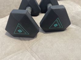 Domyos Kurzhanteln 5 kg Set schwarz gebrauchter  Zustand